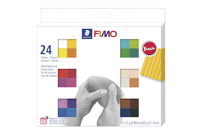 Image of Set Fimo soft Materialpackung, 24 Halbblöcke à 25g, SB-Box bei JUMBO