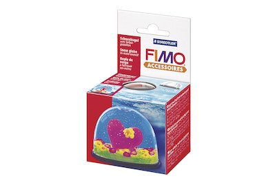 Image of Fimo Schneekugel oval, 70x52mm, mit Boden und Stöpsel, SB-Box bei JUMBO