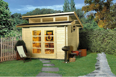 Image of Weka Blockbohlenhaus Avantgarde 3 (300 x 300 cm), holz natur bei JUMBO