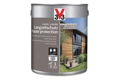 Image of V33 Holzlasur Langzeitschutz H2O 2.5 l Eiche hell bei JUMBO