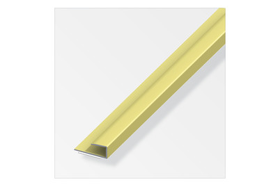 Image of Parkett Einfassprofil Alu 2 m a=15 mm, b=9 mm messing, selbstklebend bei JUMBO