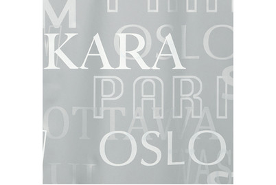 Image of Duschvorhang Cities180x200 cm silber bei JUMBO