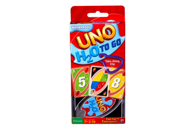 Image of Mattel Games UNO H2O To Go, wasserfestes Kartenspiel, Reisespiel, Familienspiel