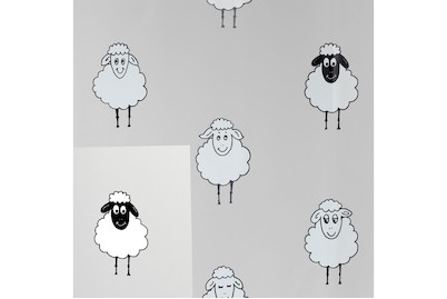 Image of Duschvorhang Lana 180x200 cm schwarz bei JUMBO