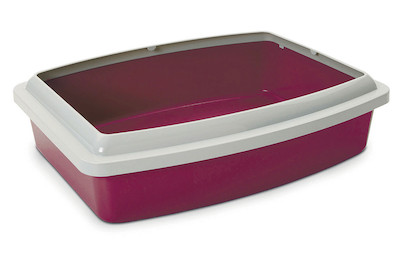 Image of Vitakraft Katzentoilette mit Rand, pink 46 x 39 x 14 cm bei JUMBO