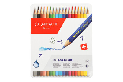 Image of Caran d'Ache Fancolor Farb. Sort. 18 Stück-FSC bei JUMBO