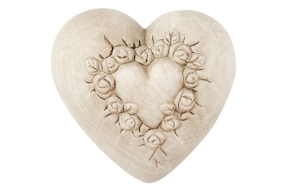 Image of Herz Amel 12 x 11 cm grau bei JUMBO