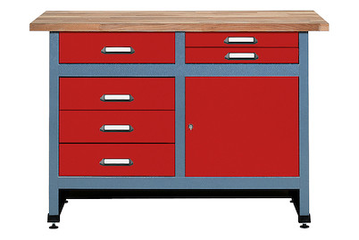 Image of Werkbank rot 4 Schubladen bei JUMBO