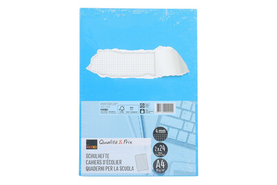 Image of Qualité&Prix Schulhefte A4 4mm kariert ohne Rahmen 2 Stück bei JUMBO
