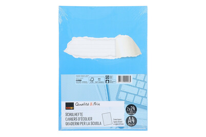 Image of Qualité&Prix Schulhefte A4 9mm liniert ohne Rahmen 2 Stück bei JUMBO