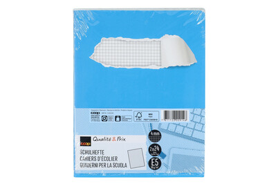 Image of Qualité&Prix Schulhefte E5 4mm kariert ohne Rahmen 2 Stück bei JUMBO