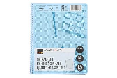 Image of Qualité&Prix Spiralheft E5 4mm kariert ohne Rahmen bei JUMBO