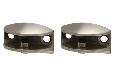 Image of Duraline Clip Glass Clip Nickel gebürstet bei JUMBO