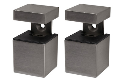 Image of Duraline Clip Mini Cube Nickel gebürstet
