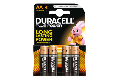 Image of Duracell Plus Power Batterien Aa/Lr6 4 Stück