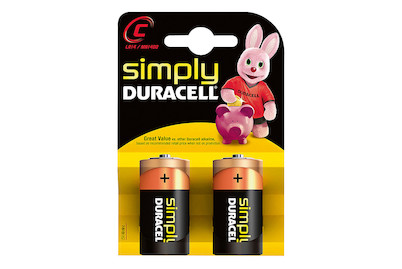 Image of Duracell Simply Batterien, C/Lr14, 2 Stk. bei JUMBO