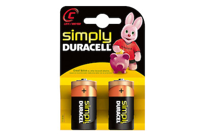 Image of Duracell Simply Batterien, C/Lr14, 2 Stk.