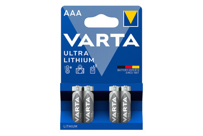 Image of Varta Ultra Lithium AAA 4er Bli bei JUMBO