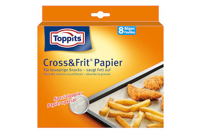 Image of Toppits Cross&Frit Papier, 8 Stk.