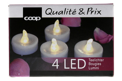 Image of LED Teelichter warmweiss 4 Stück bei JUMBO