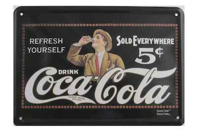 Image of Schild Coca Cola Refresh yourself