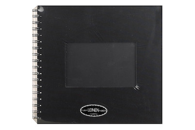 Image of Fotoalbum mit Spiralbindung 24x24cm schwarz bei JUMBO
