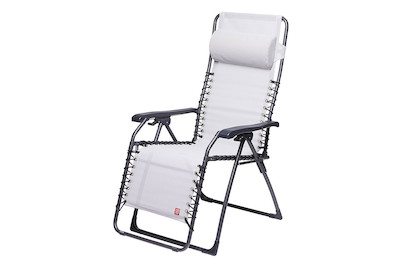 Image of Fiam Relaxstuhl Metallic Weiss/Grau bei JUMBO