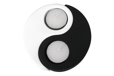 Image of Giessform: Teelichthalter Yin Yang, 2 Motive, 12x8 cm
