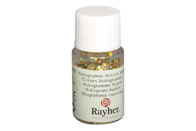 Image of Hologramm-Herzen, 3 mm, Fläschchen 4 g bei JUMBO
