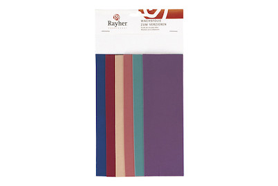 Image of Wachsfolie Fashion-Töne, SB-Btl. 6 Farben sortiert, 20x6,5 cm bei JUMBO