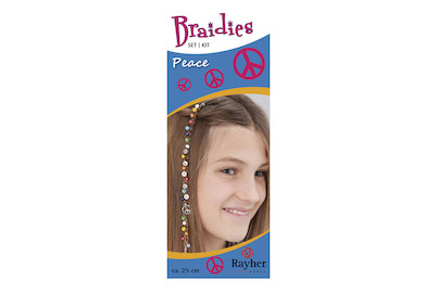Image of Braidy Haarschmuck-Set Peace, Set 33 Teile, Länge ca. 25 cm bei JUMBO