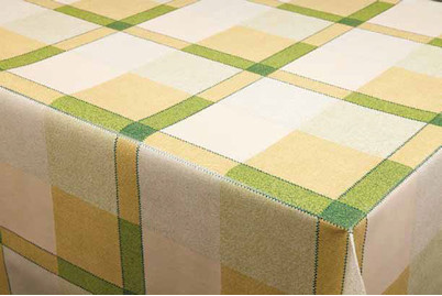 Image of Patifix Tischdecke Chalet Doppelkaro grün 130x160 cm bei JUMBO
