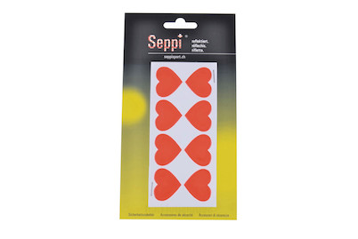 Image of Seppi Reflektorfolie Herzen rot bei JUMBO