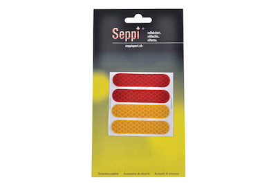 Image of Seppi Reflektorfolie Standard rot gelb