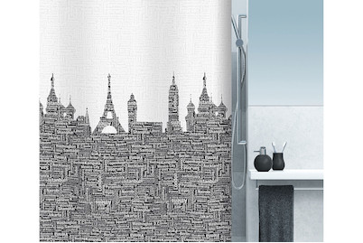 Image of Duschvorhang Urban 180x200 cm schwarz bei JUMBO