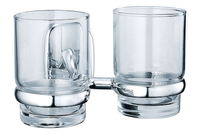 Image of Napoli Doppelglashalter verchromt