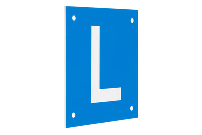 Image of L-Schild f. Motorräder Kunststoff bei JUMBO