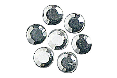 Image of Glas-Strasssteine, zum Aufbügeln, 3 mm ø, 45 Stück bei JUMBO