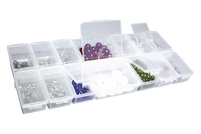 Image of Multi-Sortierbox, 14 Fächer mit Klappdeckeln bei JUMBO