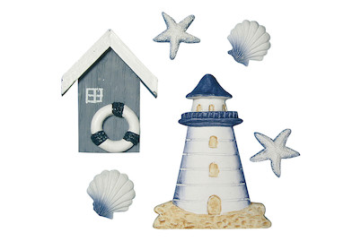 Image of Polyresin-Streuteile Strandhaus 2-8 cm bei JUMBO