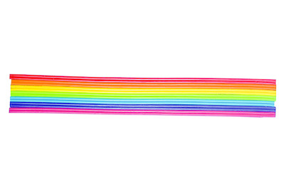 Image of Wachs-Zierstreifen Regenbogen 2 mm 23 cm 14 Stück bei JUMBO