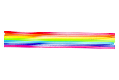 Image of Wachs-Zierstreifen Regenbogen 2 mm 23 cm 14 Stück