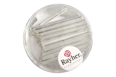 Image of Glasstifte, 3cm, mit Silbereinzug, Dose 12g bei JUMBO