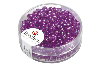 Image of Rocailles, 2,6 mm ø, mit Silbereinzug, Dose bei JUMBO