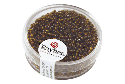 Image of Rocailles, 2 mm ø, mit Silbereinzug, Dose 17g bei JUMBO