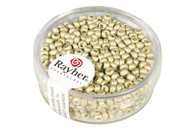 Image of Metallic-Rocailles, matt, 2,6 mm ø, Dose 17g bei JUMBO