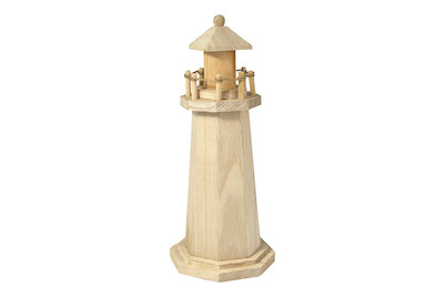 Image of Holz-Leuchtturm, 25 cm bei JUMBO