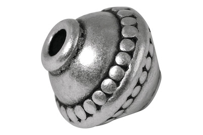 Image of Metall-Perle, 12mm ø, Loch 2mm ø, lose bei JUMBO