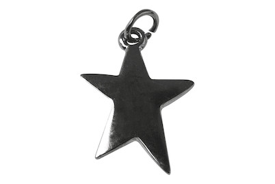 Image of Metall-Anhänger Stern , 20mm, 20mm, Öse 2,5mm ø, lose bei JUMBO