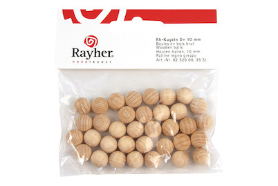 Image of Rohholz-Kugeln, ungebohrt, 15mm ø, SB-Btl 15Stück bei JUMBO
